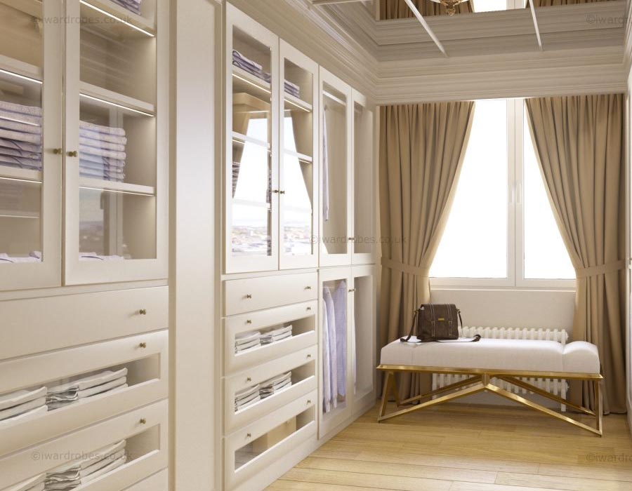 Custom-fitted closets and wardrobes